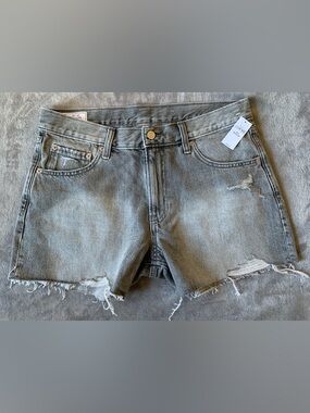 GAP Gray Wash Low-Rise Stride Short